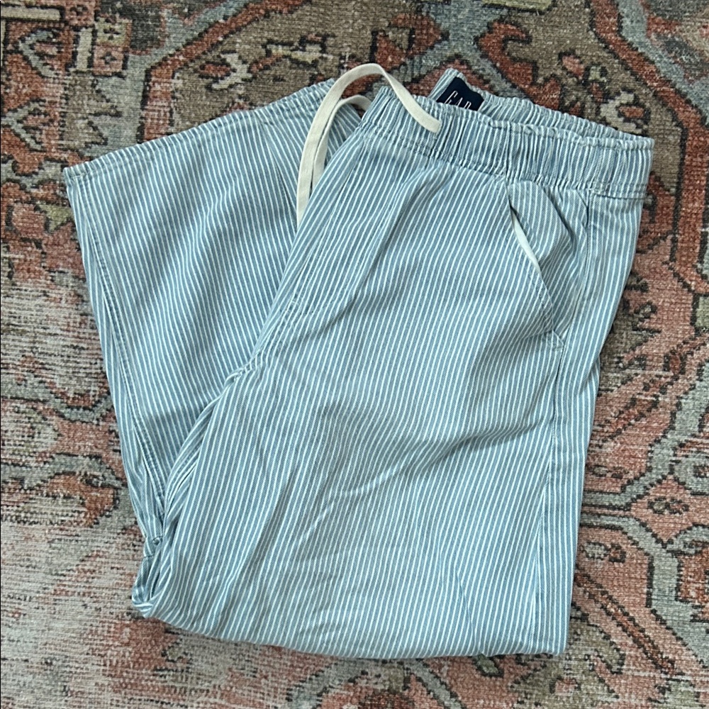 Gap Striped Blue Pants